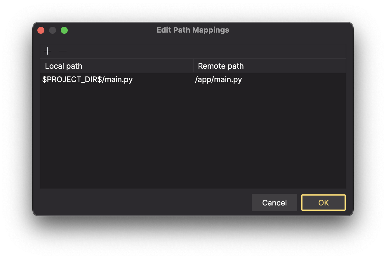 Path Mapping Entry